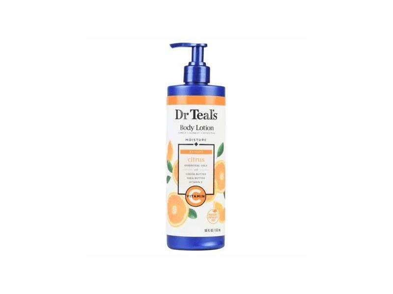 Dr Teal's Moisture plus Radiant Body Lotion, Citrus, 18 fl oz