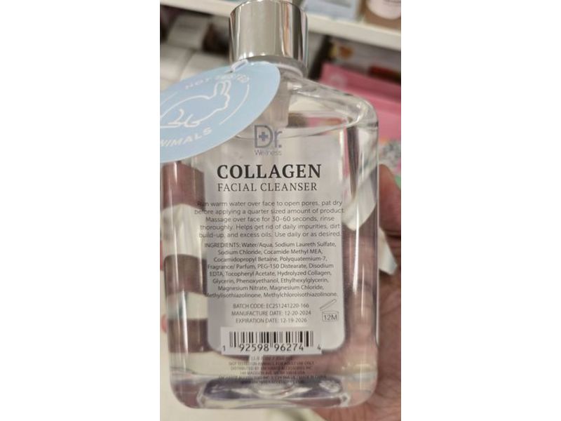 Dr Wellness Collagen Facial Cleanser, 11.8 fl oz/350 mL