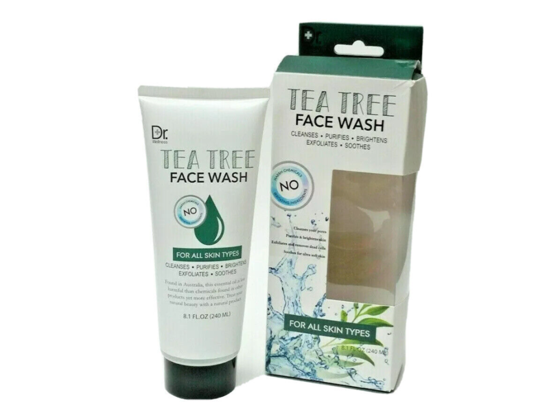 Dr Wellness Face Wash Cleanser, Tea Tree, 8.1 fl oz/240 mL