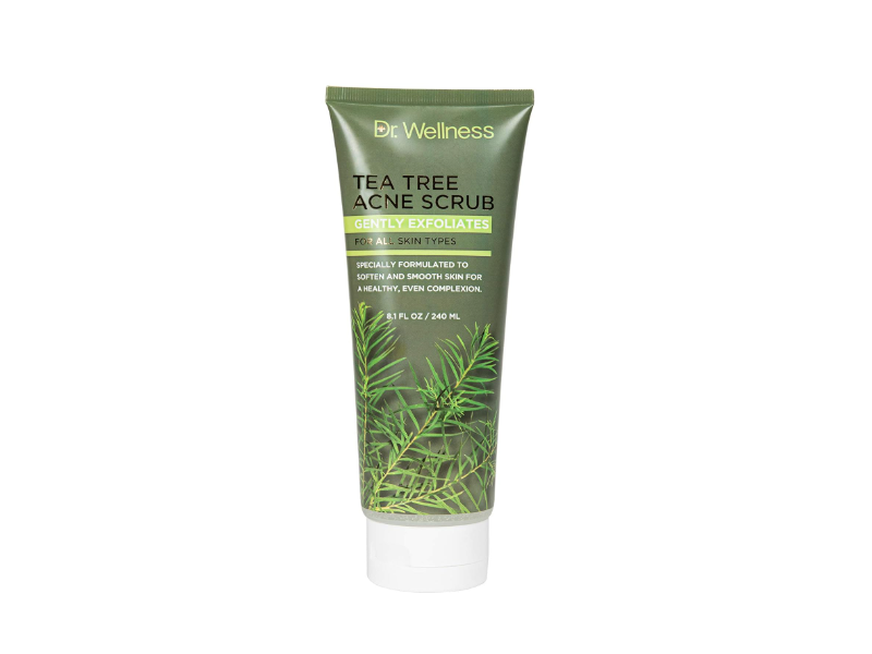 Dr Wellness Gently Exfoliates Acne Scrub, Tea Tree, 8.1 fl oz/240 mL