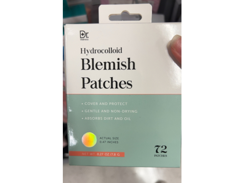 Dr Wellness Hydrocolloid Blemish Patches, 0.27 oz/7.8 g, 72 count
