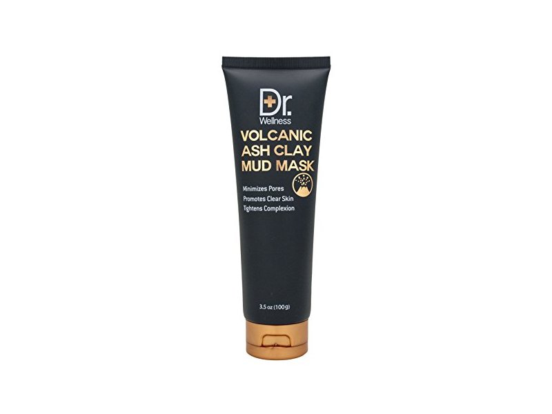 Dr. Wellness Volcanic Ash Clay Mud Mask, Deep Pore Cleansing, Purifying + Facial Cleansing, 3.5 oz