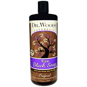 Raw Black Soap With Fair Trade Shea Butter, Original