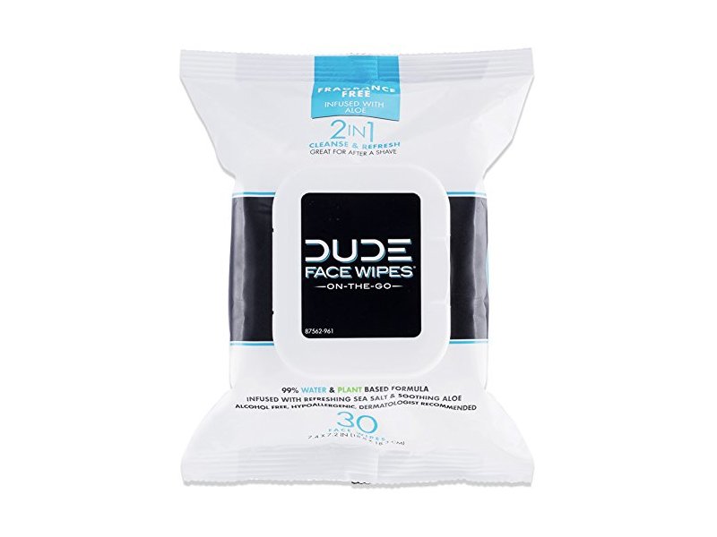 DUDE Face Wipes On-the-Go, 30 Wipes