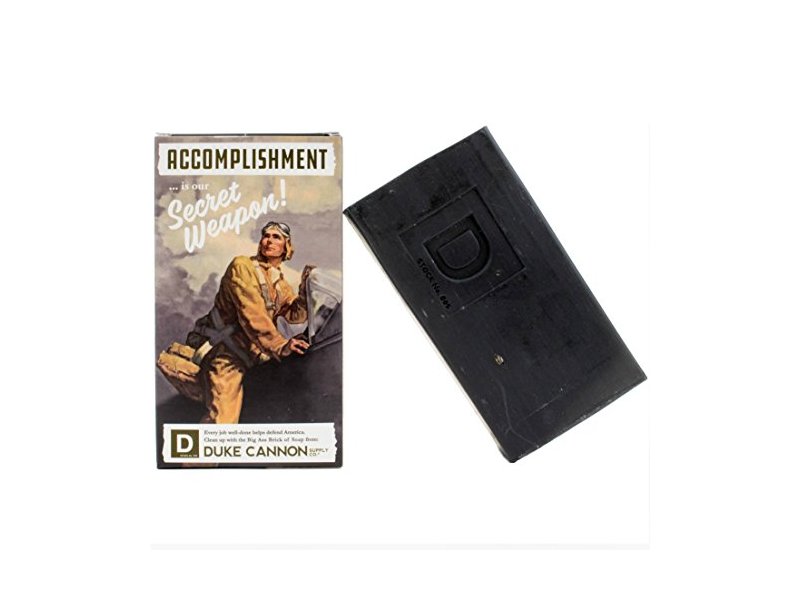 Duke Cannon Accomplishment Big Ass Brick of Soap, Activated Charcoal, 10 oz