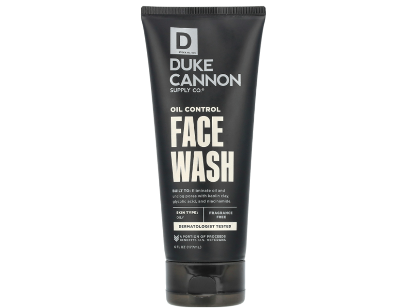 Duke Cannon Oil Control Face Wash, 6 fl oz/177 mL