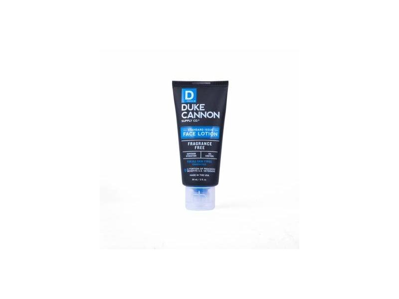 Duke Cannon Standard Issues Face Lotion, Fragrance Free, 2 fl oz