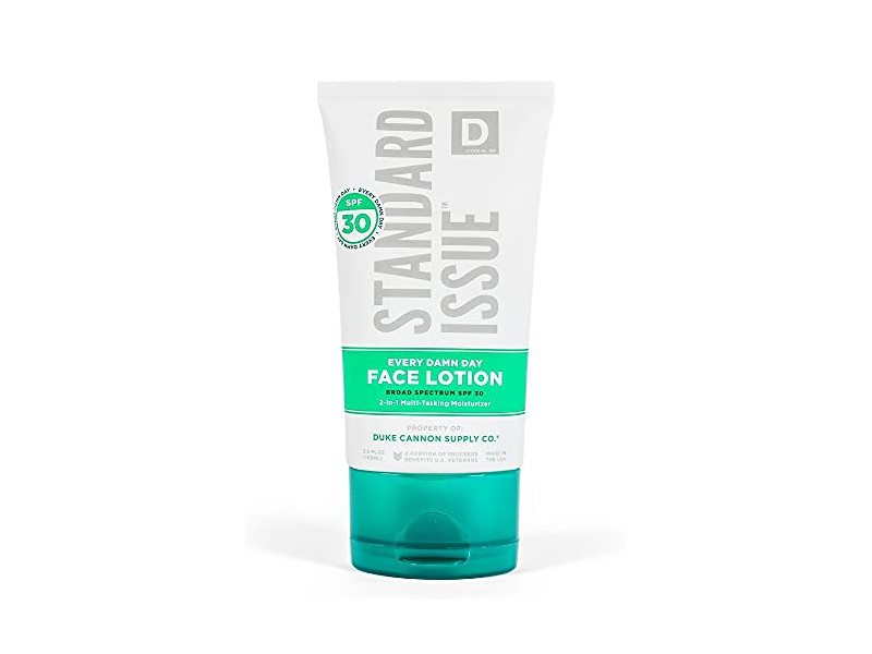 Duke Cannon Supply Co. Standard Issue Everyday Face Lotion, SPF 30, 3.5 fl oz/103 mL