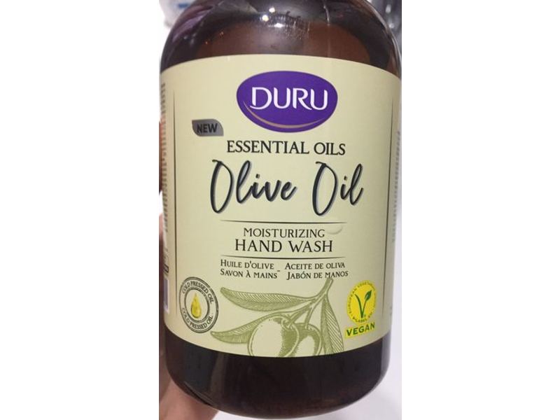 Duru Moisturizing Hand Wash, Essential Oils, Olive Oil, 16.91 fl oz/500 mL