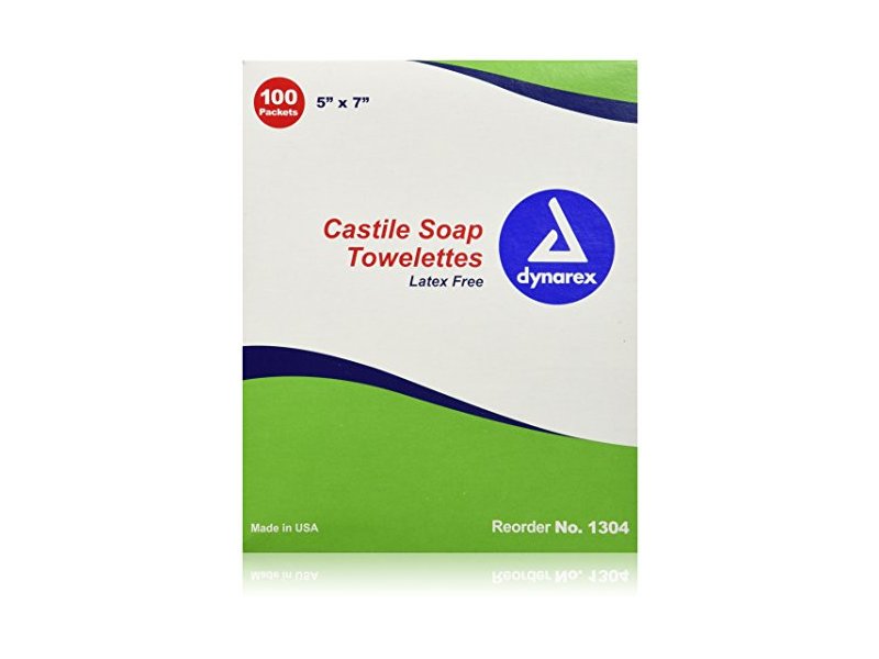 Dynarex First Aid Only Castile Soap Wipes