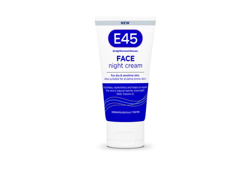 E45 Face Night Cream, Vitamin E, 50 mL