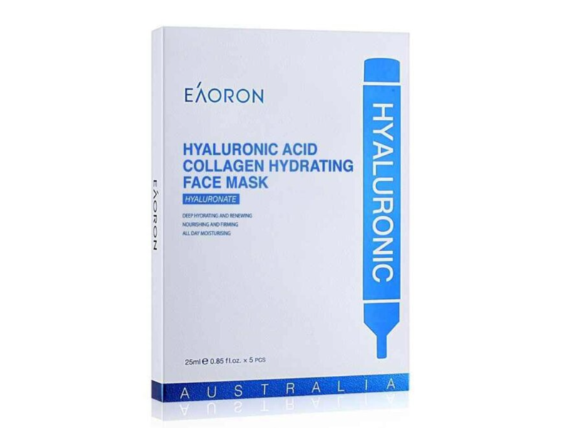 Eaoron Hyaluronic Acid Collagen Hydrating Face Mask, 0.85 fl oz/25 mL, 5 Count