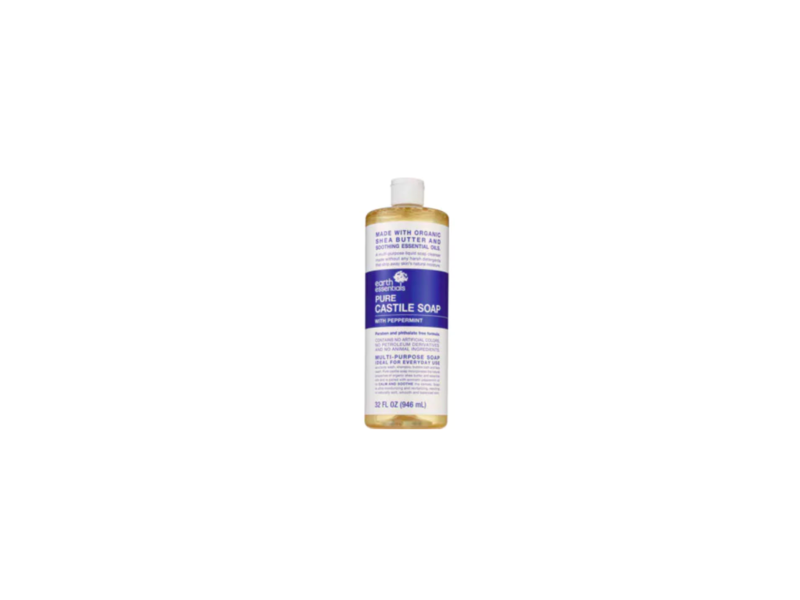 Earth Essentials Pure Castile Soap, Peppermint, 32 fl oz