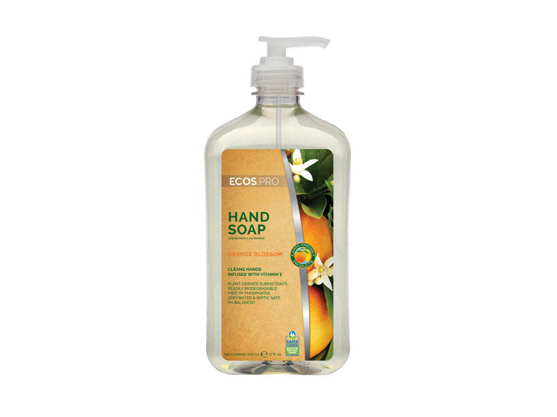 Earth Friendly ECOS PRO Hand soap, Orange Blossom, 17 oz