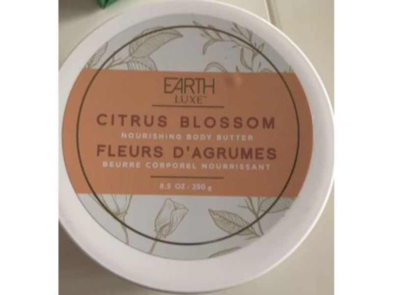 Earth Luxe Nourishing Body Butter, Citrus Blossom, 8.5 oz/250 g