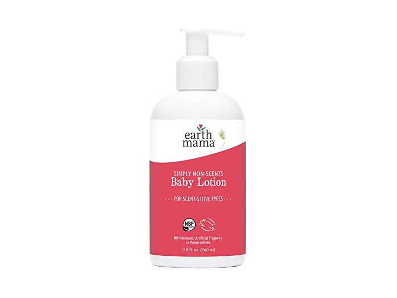 Earth Mama Simply Non-Scents Baby Lotion, 8 fl oz/240 mL