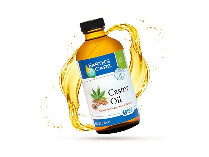 Earth's Care 100% Pure Nourishing Natural Moisturizer Castor Oil, 8 fl oz/236 mL