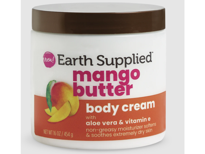 Earth Supplied Mango Butter Body Cream, 16 oz/454 g