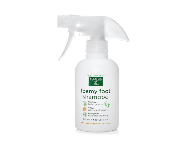 Earth Therapeutics Foamy Foot Shampoo, Tea Tree, Citrus, Eucalyptus, 10 fl oz/295 mL