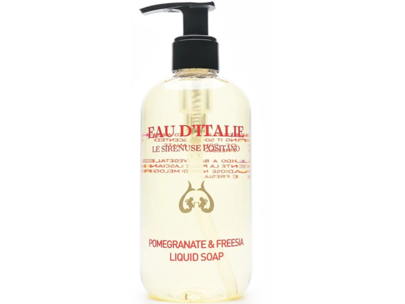 Eau D'Italie Liquid Soap, Pomegranate & Freesia, 10 fl oz/300 mL