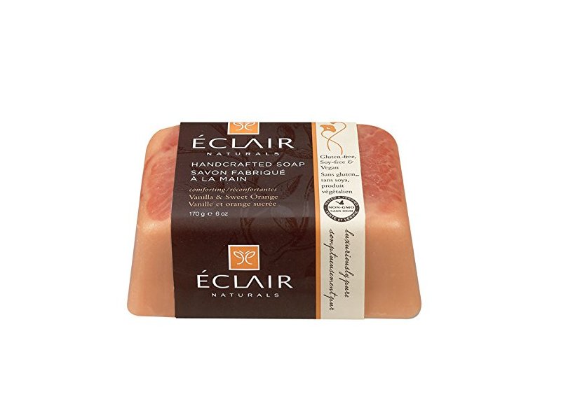 Eclair Naturals Handcrafted Soap, Vanilla and Sweet Orange, 6 Ounce
