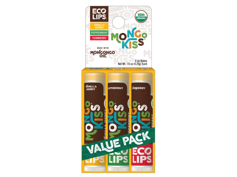 Eco Lip Balm, Mongo Kiss, 3 Count