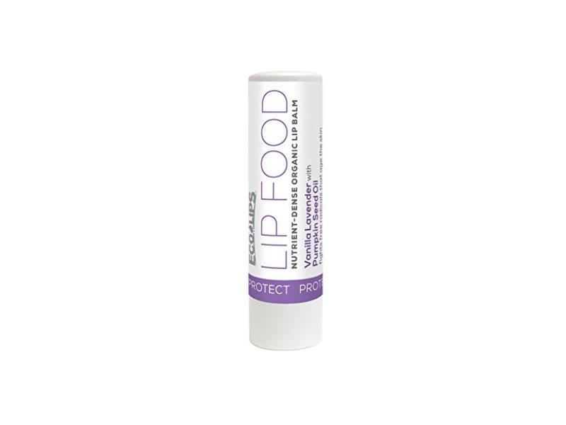 Eco Lip Food Nutrient-Dense Organic Lip Balm, Vanilla Lavender, Pumpkin Seed Oil, 0.15 oz/4.25 g