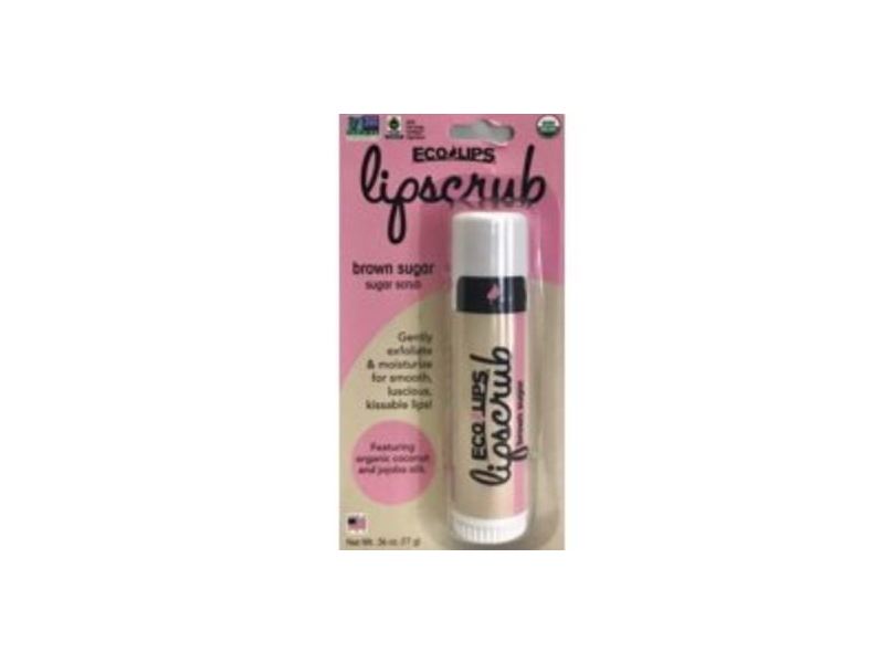 Eco Lips Lip Scrub, Brown Sugar, 0.56 oz