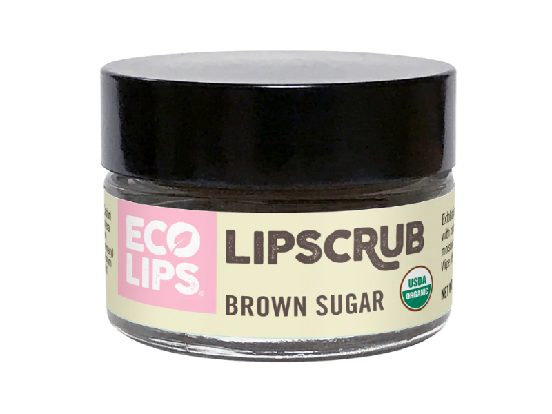 Eco Lips Lip Scrub, Brown Sugar