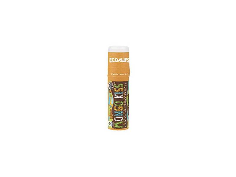 Eco Lips Mongo Kiss Display Center Lip Balm Organic, Vanilla Honey, 0.25 oz