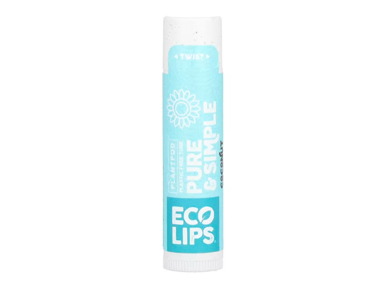Eco Lips Pure & Simple Lip Balm, Coconut, 0.15 oz/4.25 g