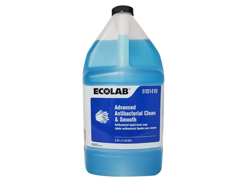 Ecolab Advanced Antibacterial Clean & Smooth Liquid Hand Soap, 3.78 L