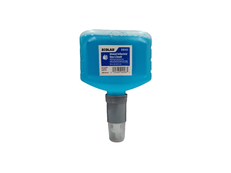 Ecolab Advanced Clean & Smooth Antibacterial Liquid Hand Soap, 25.3 fl oz/750 mL