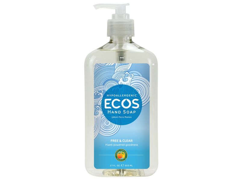 ECOS Hand Soap, Free & Clear, 1.7 fl oz/503 mL
