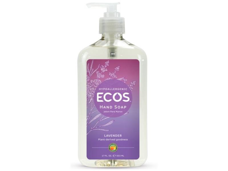 ECOS Hypoallergenic Hand Soap, Lavender, 17 fl oz/503 mL
