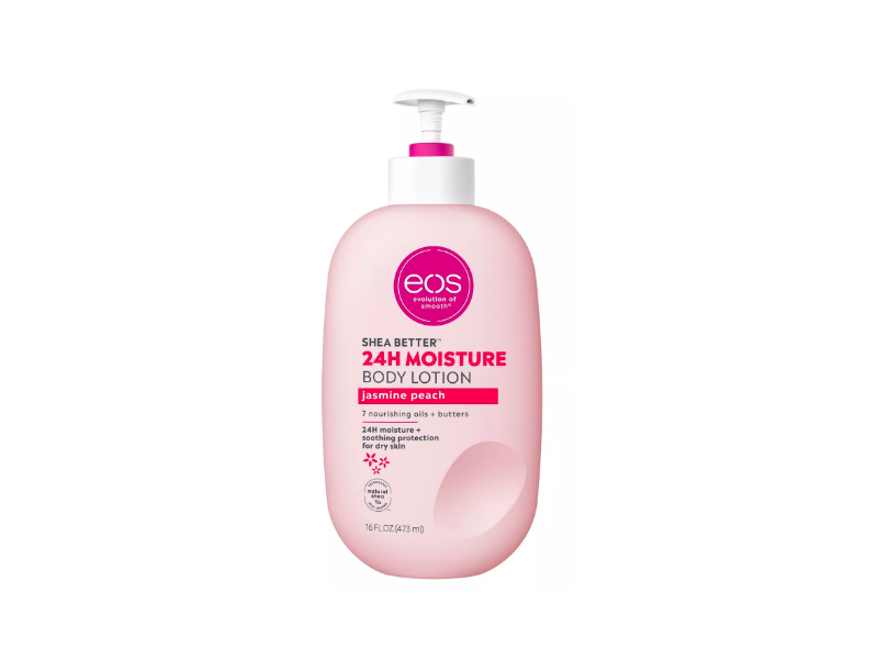 Ecos Shea Better 24H Moisture Body Lotion, Jasmine Peach, 16 fl oz/473 mL