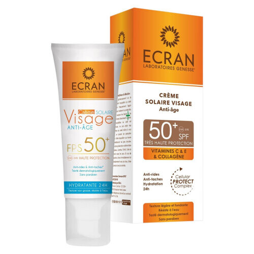 Crème Solaire Visage Pour Peau Sensible SPF 50+
