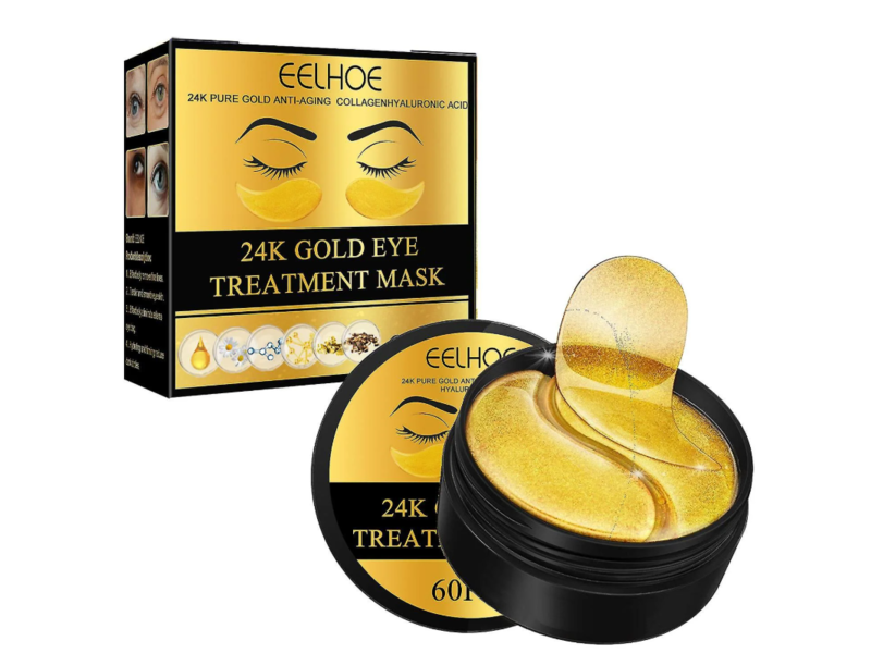 Eelhoe 24K Gold Eye Treatment Mask, 60 Count