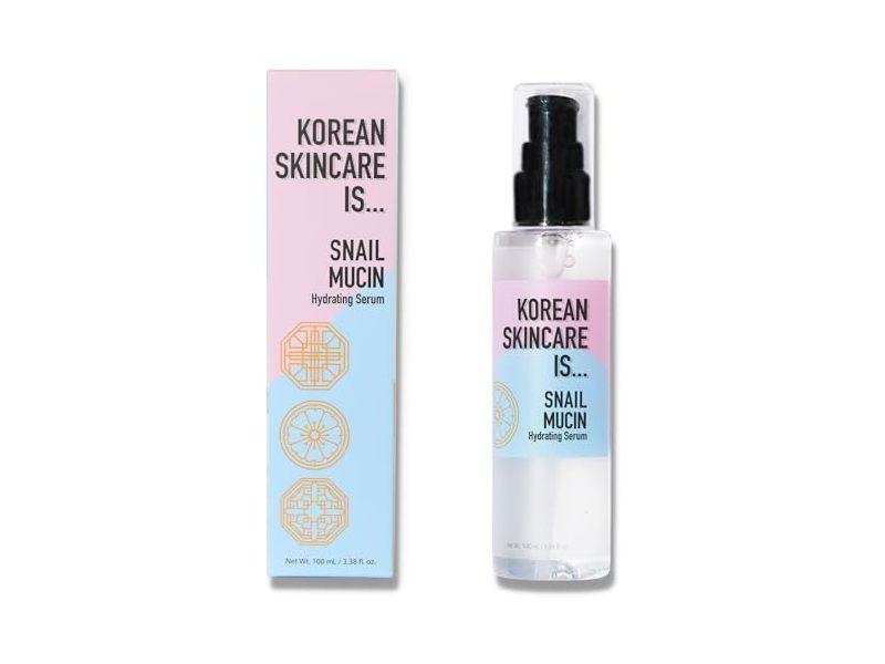 Elizabeth Mott Korean Skincare Is Snail Mucin Hydrating Serum, 3.38 fl oz/100 mL