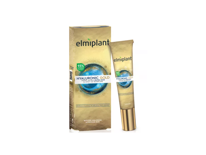 Elmiplant Hyaluronic Gold Anti-Wrinkle Eye Cream, 0.5 fl oz/15 mL