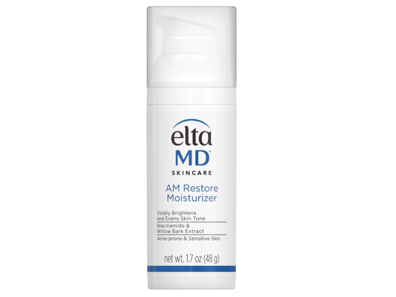 EltaMd AM Restore Moisturizer, Niacinamide & Willow Bark Extract, 1.7 oz/48 g