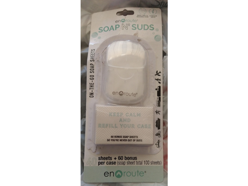 En Route Soap N' Suds On-The-Go-Soap Sheets, 100 Count