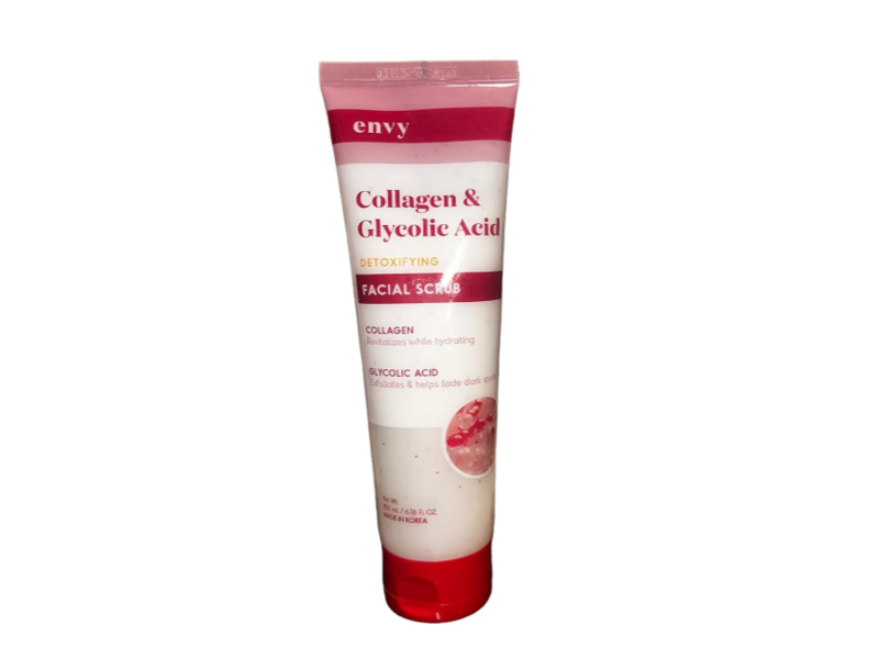 Envy Detoxifying Facial Scrub, Collagen & Glycolic Acid, 6.67 fl oz/200 mL