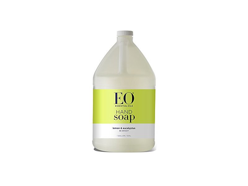 EO Liquid Hand Soap Refill, Lemon and Eucalyptus, 128 Fluid Ounce