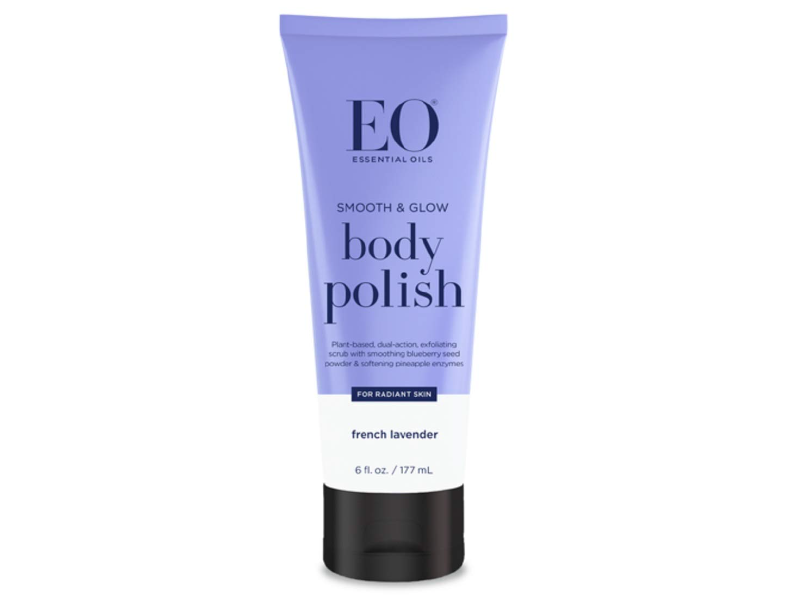 EO Smooth and Glow Body Polish, French Lavender, 6 fl oz/177 mL