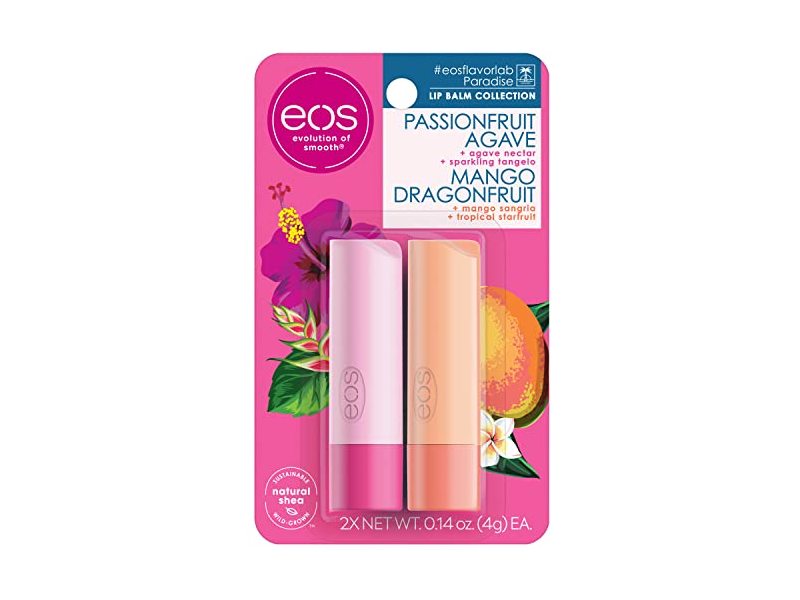 eos Lip Balm, Passionfruit Agave, Mango Dragonfruit, 0.14 oz/4 g
