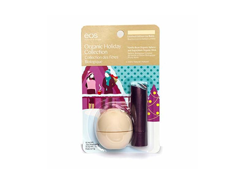 EOS Organic Lip Balm Sphere & Stick, Vanilla Bean & Sugarplum, 0.39 oz