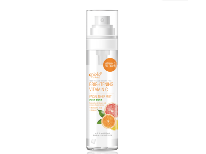 Epielle Brightening Vitamin C Facial Toner Mist, Hyaluronic Acid & Collagen, 4.0 fl oz/120 mL