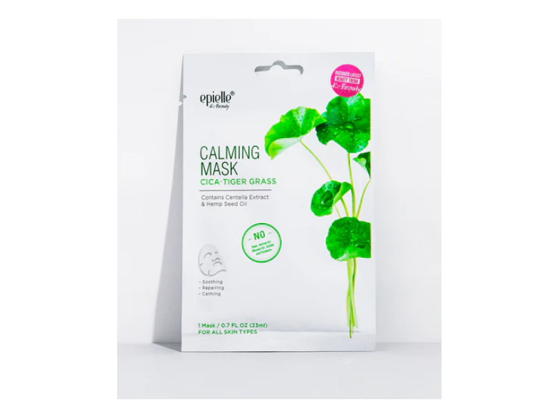 Epielle Calming Mask, Cica & Tiger Grass, 0.7 fl oz/23 mL, 1 Count
