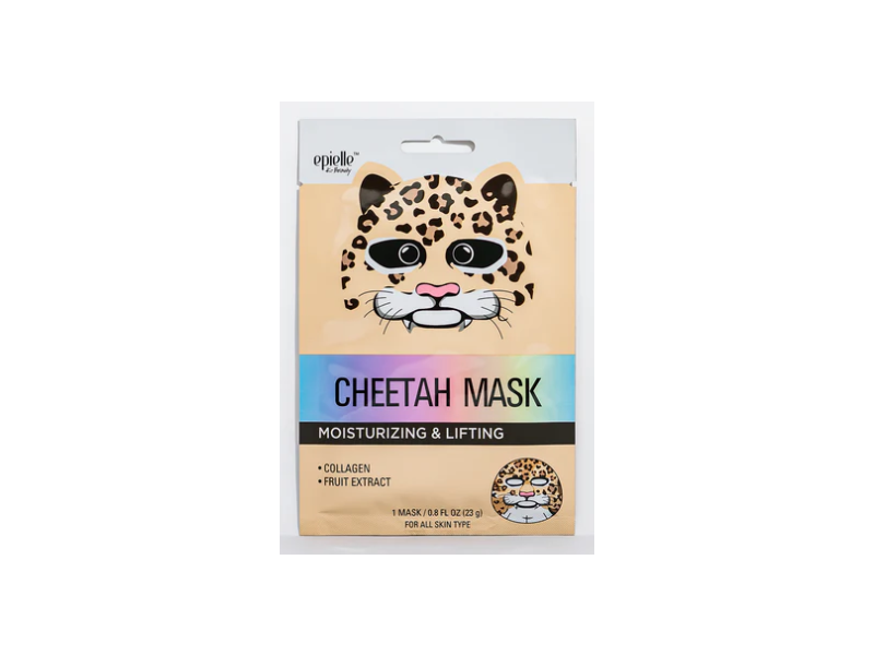 Epielle Cheetah Sheet Mask, Moisturizing & Lifting, 6 Count